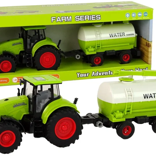 Traktor S Prikolicom S Velikim Kotačima Zelena Farma 1