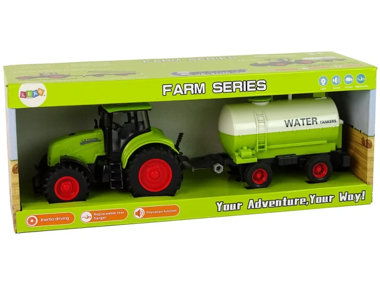 Traktor S Prikolicom S Velikim Kotačima Zelena Farma 6