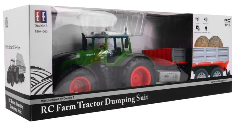 Traktor S Prikolicom Za Djecu 6+ Model Na Daljinsko Upravljanje 1:16 Pokretni Dijelovi + Zvukovi 3