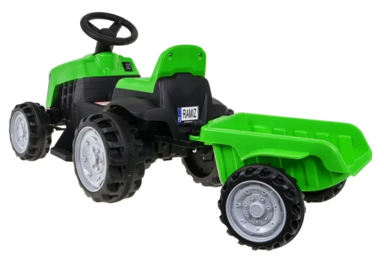 Traktor S Prikolicom Zeleni 6v Auto Na Akumulator 3