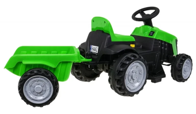 Traktor S Prikolicom Zeleni 6v Auto Na Akumulator 4