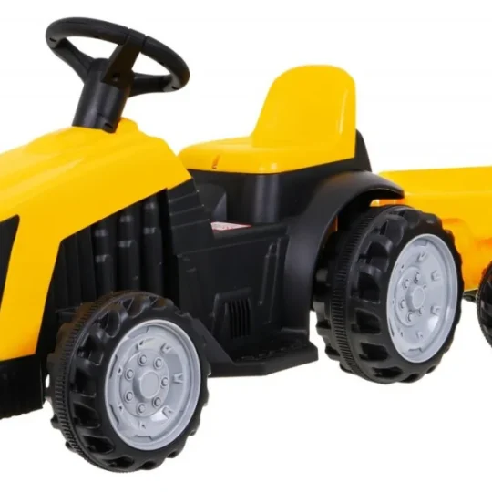 Traktor S Prikolicom žuti 6v Auto Na Akumulator 1