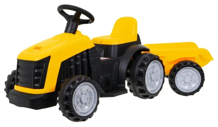 Traktor S Prikolicom žuti 6v Auto Na Akumulator 1