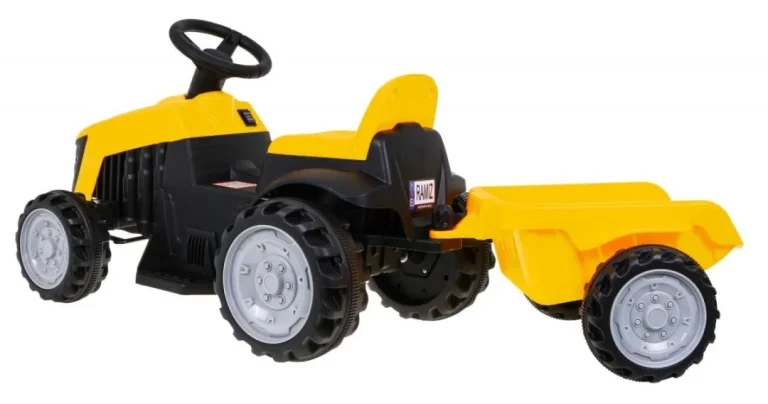 Traktor S Prikolicom žuti 6v Auto Na Akumulator 3