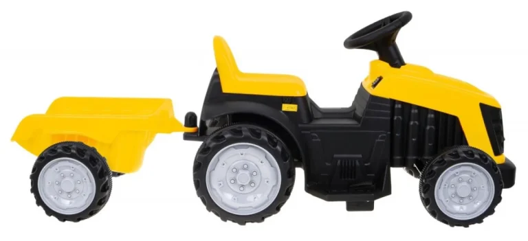 Traktor S Prikolicom žuti 6v Auto Na Akumulator 6