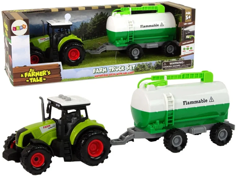 Traktor Za Djecu S Prikolicom I Cisternom Za Auto 1