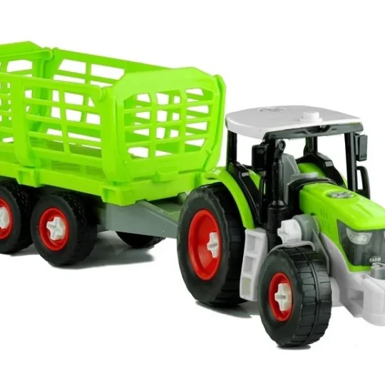 Traktor Za Sastavljanje S Otvorenom Prikolicom 43 Cm 1
