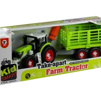 Traktor Za Sastavljanje S Otvorenom Prikolicom 43 Cm 5