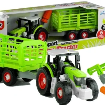 Traktor Za Sastavljanje S Otvorenom Prikolicom 43 Cm 6