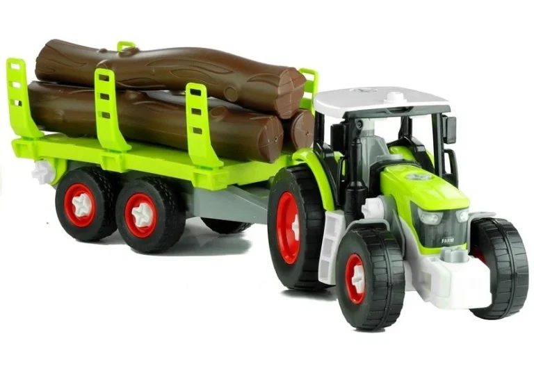 Traktor Za Sastavljanje S Prikolicom Za Drva 43 Cm 2