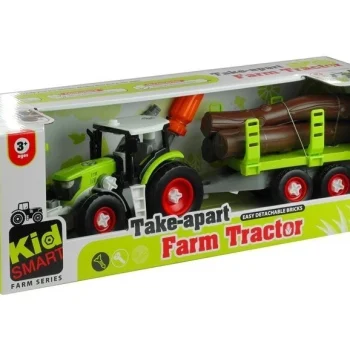 Traktor Za Sastavljanje S Prikolicom Za Drva 43 Cm 8