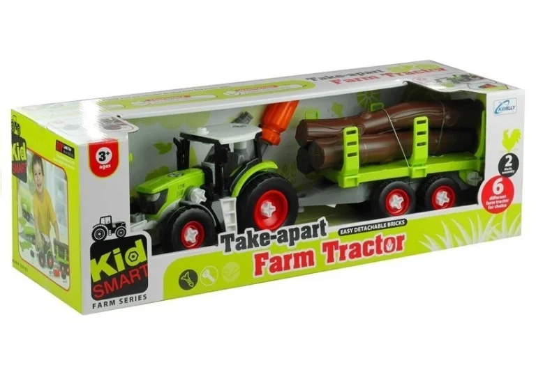 Traktor Za Sastavljanje S Prikolicom Za Drva 43 Cm 8