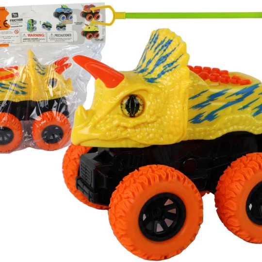 Triceratops Vozilo S Pogonom Na Trenje, žuto 1