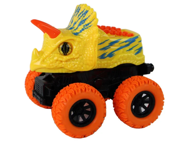 Triceratops Vozilo S Pogonom Na Trenje, žuto 2