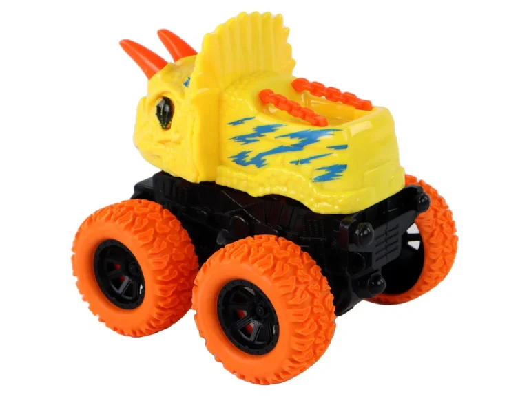 Triceratops Vozilo S Pogonom Na Trenje, žuto 3