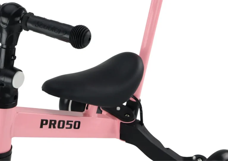 Tricikl Pro50 S Ručkom Za Guranje, Ružičasti 4