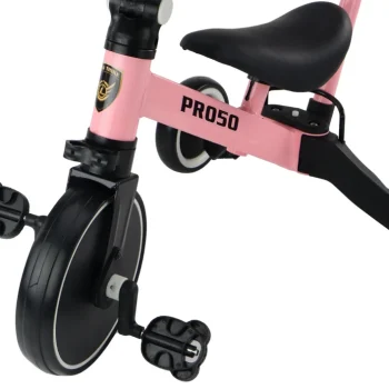 Tricikl Pro50 S Ručkom Za Guranje, Ružičasti 5