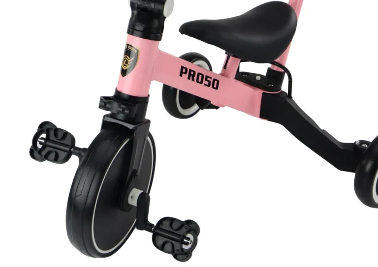 Tricikl Pro50 S Ručkom Za Guranje, Ružičasti 5