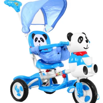 Tricikl Panda Plavi S Krovom I Ručkom 2