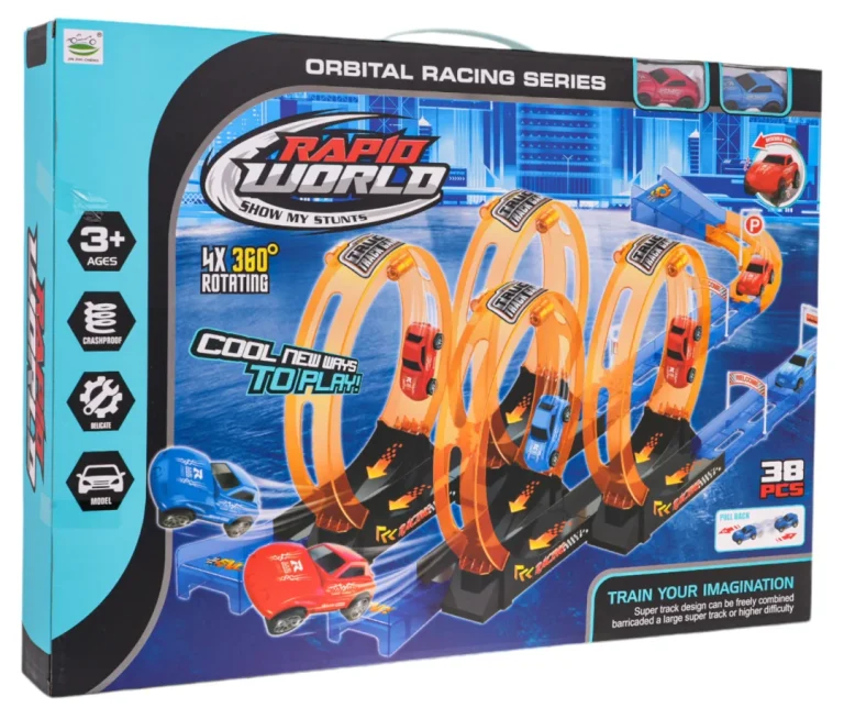 Trkaća Staza Burning Loop + Automobili 38 Dijelova 5