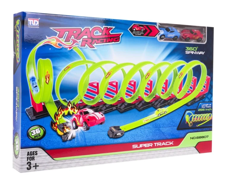 Trkaća Staza S Petljama I 2 Autića 36 Dijelova 3+ 7