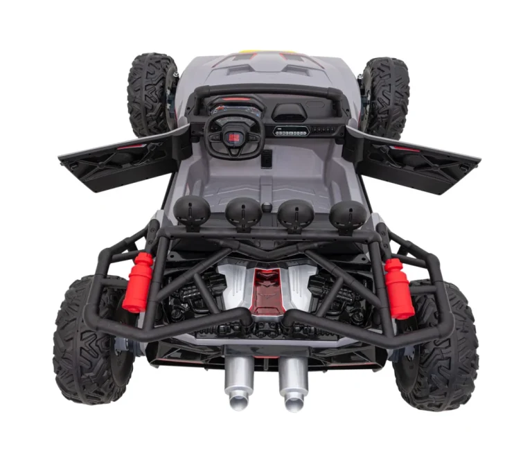 Trkaći Auto Buggy Na 5 Baterija Za Djecu + 3. Siva + 2x200w Motora + Daljinski Upravljač + Spori 11