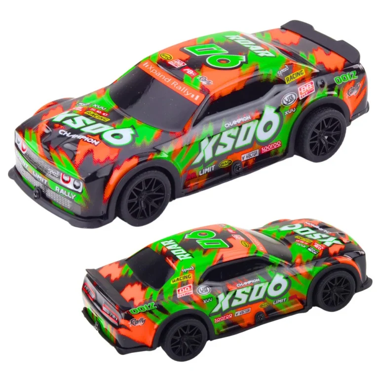 Trkaći Automobil Xs06, Svjetla I Zvuk, Narančasto Plavo, 19,5 Cm 2
