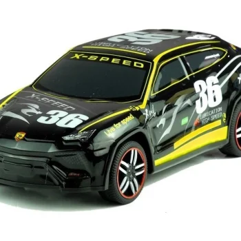 Trkaći Automobil Na Daljinsko Upravljanje, Crni, 1:14, 34 Cm 2