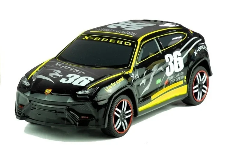 Trkaći Automobil Na Daljinsko Upravljanje, Crni, 1:14, 34 Cm 2