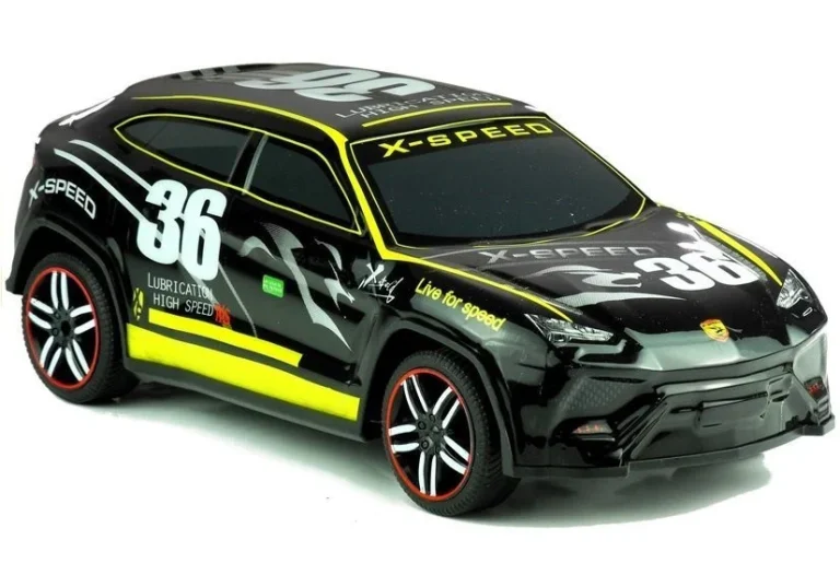 Trkaći Automobil Na Daljinsko Upravljanje, Crni, 1:14, 34 Cm 3