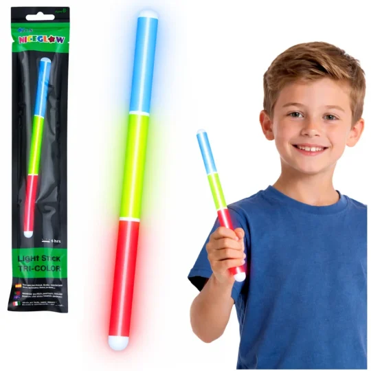 Trobojni Fluorescentni štapić Koji Svijetli U Mraku, Neonski štapić 31,5 Cm 1