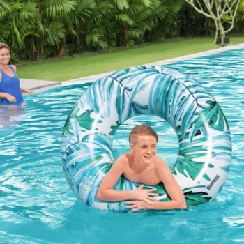 Tropski Napuhani Plovak Za Plivanje Za Djecu 12+ Plavi Bestway 119 Cm, Plava 4