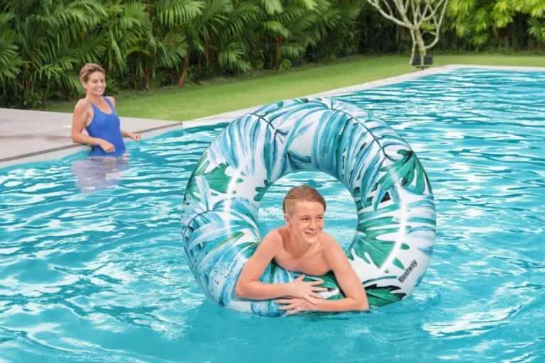 Tropski Napuhani Plovak Za Plivanje Za Djecu 12+ Plavi Bestway 119 Cm, Plava 4
