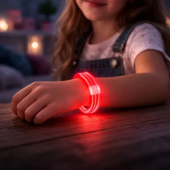 Trostruka Fluorescentna Neonska Narukvica Koja Svijetli U Mraku 3