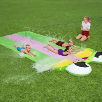 Trostruki Vodeni Tobogan Žaba Za Djecu 3+ Staza 488 Cm Bestway + Zakrpa Za Popravak 2