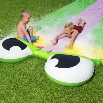 Trostruki Vodeni Tobogan Žaba Za Djecu 3+ Staza 488 Cm Bestway + Zakrpa Za Popravak 5