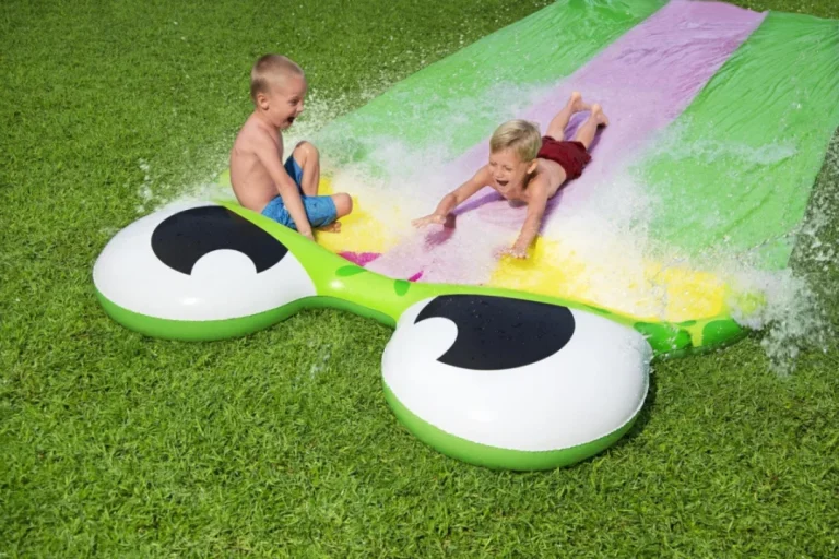 Trostruki Vodeni Tobogan Žaba Za Djecu 3+ Staza 488 Cm Bestway + Zakrpa Za Popravak 5