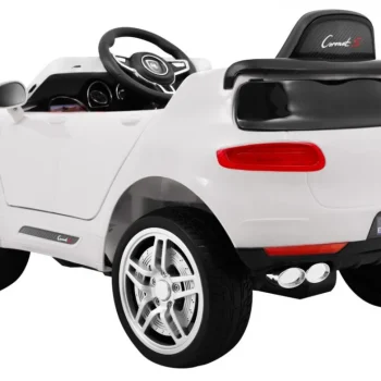 Turbo S Dječji Automobil Na Baterije, Bijeli + Daljinski Upravljač + Spori Start + Eva, Bijela 5