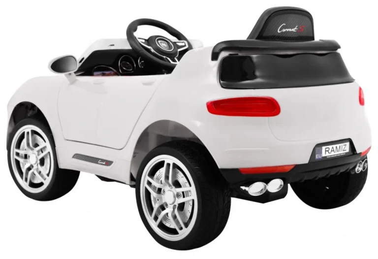 Turbo S Dječji Automobil Na Baterije, Bijeli + Daljinski Upravljač + Spori Start + Eva, Bijela 5