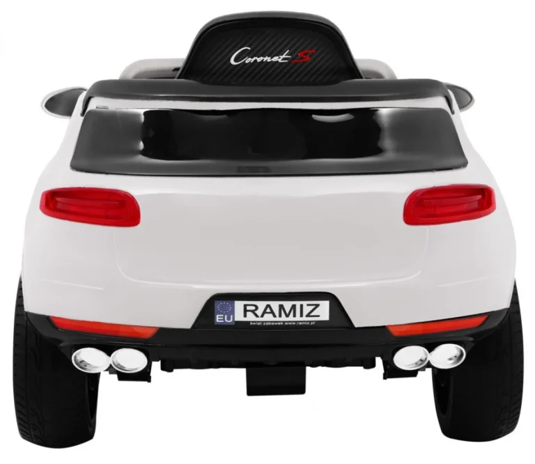 Turbo S Dječji Automobil Na Baterije, Bijeli + Daljinski Upravljač + Spori Start + Eva, Bijela 6