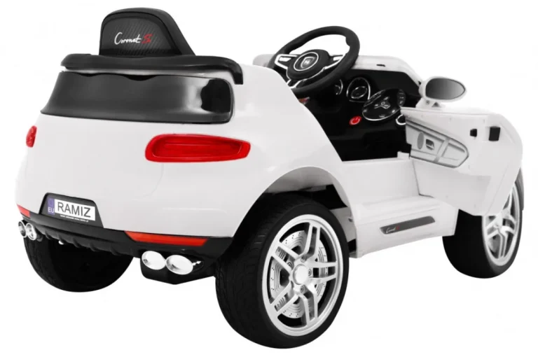 Turbo S Dječji Automobil Na Baterije, Bijeli + Daljinski Upravljač + Spori Start + Eva, Bijela 7