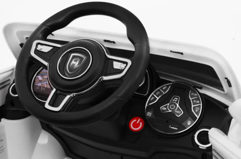 Turbo S Dječji Automobil Na Baterije, Bijeli + Daljinski Upravljač + Spori Start + Eva, Bijela 8