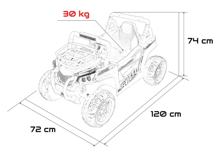 Utv Lift Ružičasti Auto Na Akumulator 2