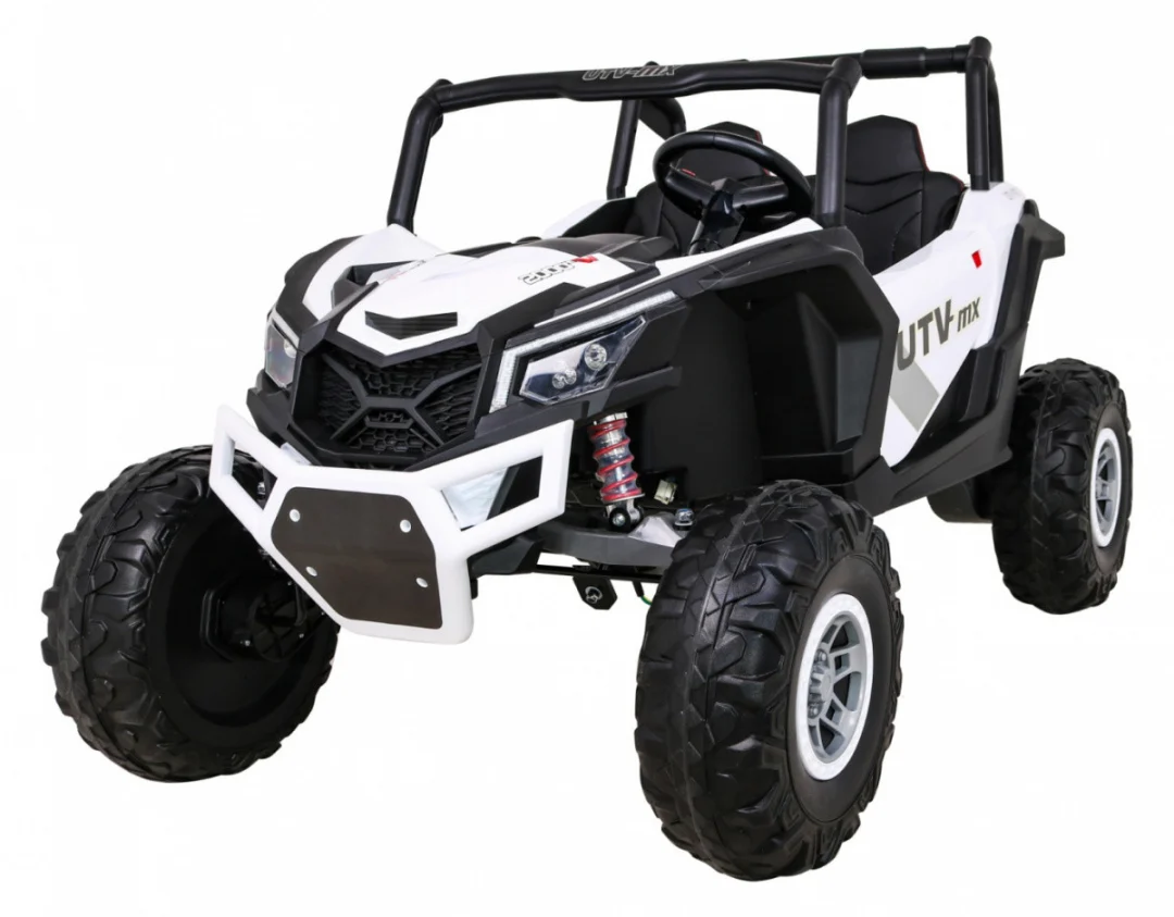 Utv Mx Dječji Akumulatorski Buggy Bijeli + 4x4 Pogon + Daljinski Upravljač + Audio Led + Kutija Za Pohranu + Eva + Spori Start, Bijela 1