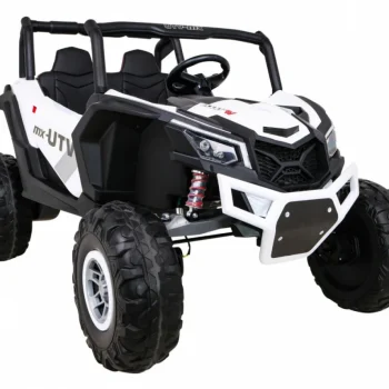 Utv Mx Dječji Akumulatorski Buggy Bijeli + 4x4 Pogon + Daljinski Upravljač + Audio Led + Kutija Za Pohranu + Eva + Spori Start, Bijela 10