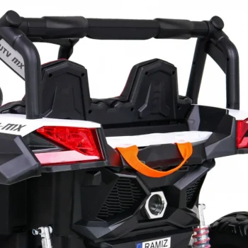 Utv Mx Dječji Akumulatorski Buggy Bijeli + 4x4 Pogon + Daljinski Upravljač + Audio Led + Kutija Za Pohranu + Eva + Spori Start, Bijela 12
