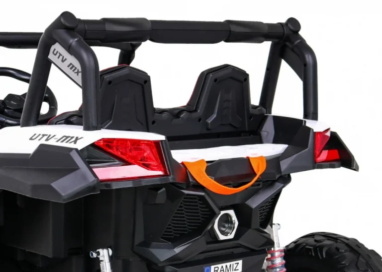Utv Mx Dječji Akumulatorski Buggy Bijeli + 4x4 Pogon + Daljinski Upravljač + Audio Led + Kutija Za Pohranu + Eva + Spori Start, Bijela 12