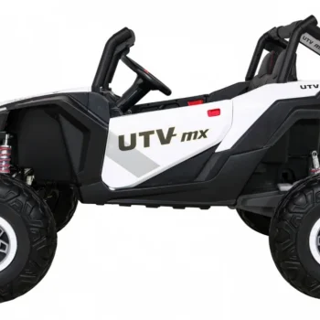 Utv Mx Dječji Akumulatorski Buggy Bijeli + 4x4 Pogon + Daljinski Upravljač + Audio Led + Kutija Za Pohranu + Eva + Spori Start, Bijela 4