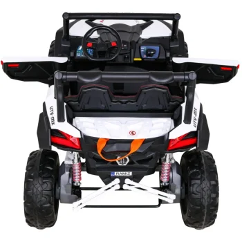 Utv Mx Dječji Akumulatorski Buggy Bijeli + 4x4 Pogon + Daljinski Upravljač + Audio Led + Kutija Za Pohranu + Eva + Spori Start, Bijela 6
