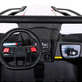 Utv Mx Dječji Akumulatorski Buggy Bijeli + 4x4 Pogon + Daljinski Upravljač + Audio Led + Kutija Za Pohranu + Eva + Spori Start, Bijela 7
